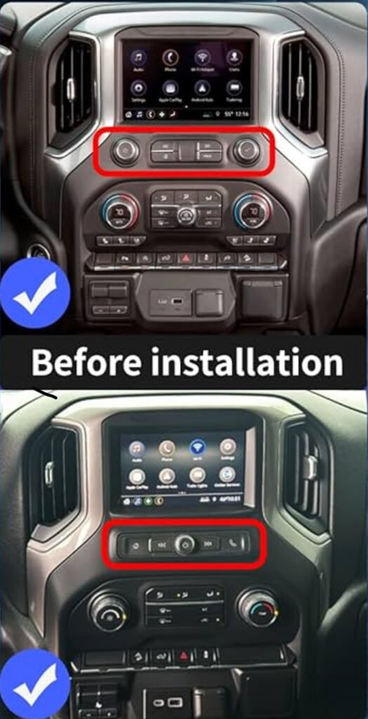 Pantalla de 15.6” Android Tesla-Style para Chevrolet Silverado / GMC Sierra (2019-2024) — foto 4