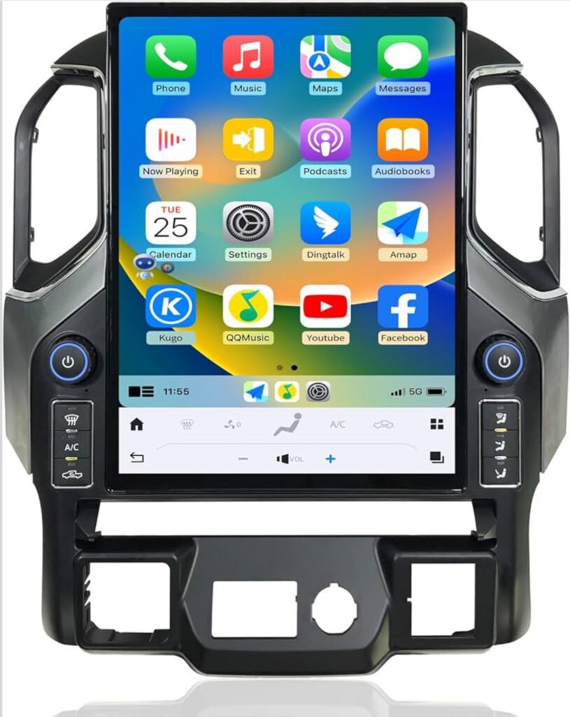 Pantalla de 15.6” Android Tesla-Style para Chevrolet Silverado / GMC Sierra (2019-2024) — foto 5