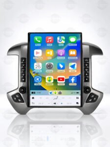 Pantalla Android de 15.6 pulgadas para Chevrolet Silverado y GMC Sierra 1500, año 2014-2018. Pantalla estéreo con CarPlay inalámbrico.